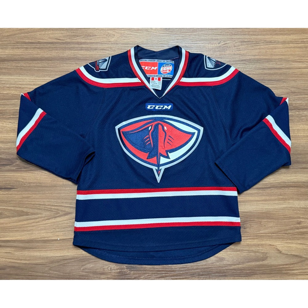 VTG CCM South Carolina Stingrays ECHL Hockey Jersey Youth Sz S/M Navy Blue Red